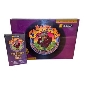 Rich Dad Cashflow 101 Board Game & Secrets of the Rich VHS‎ Robert Kiyosaki New